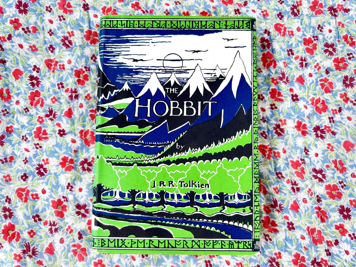The Hobbit by J.R.R Tolkien. Published by Houghton MIfflin, 1966, 30th printing. Ex-library in very good condition (202)