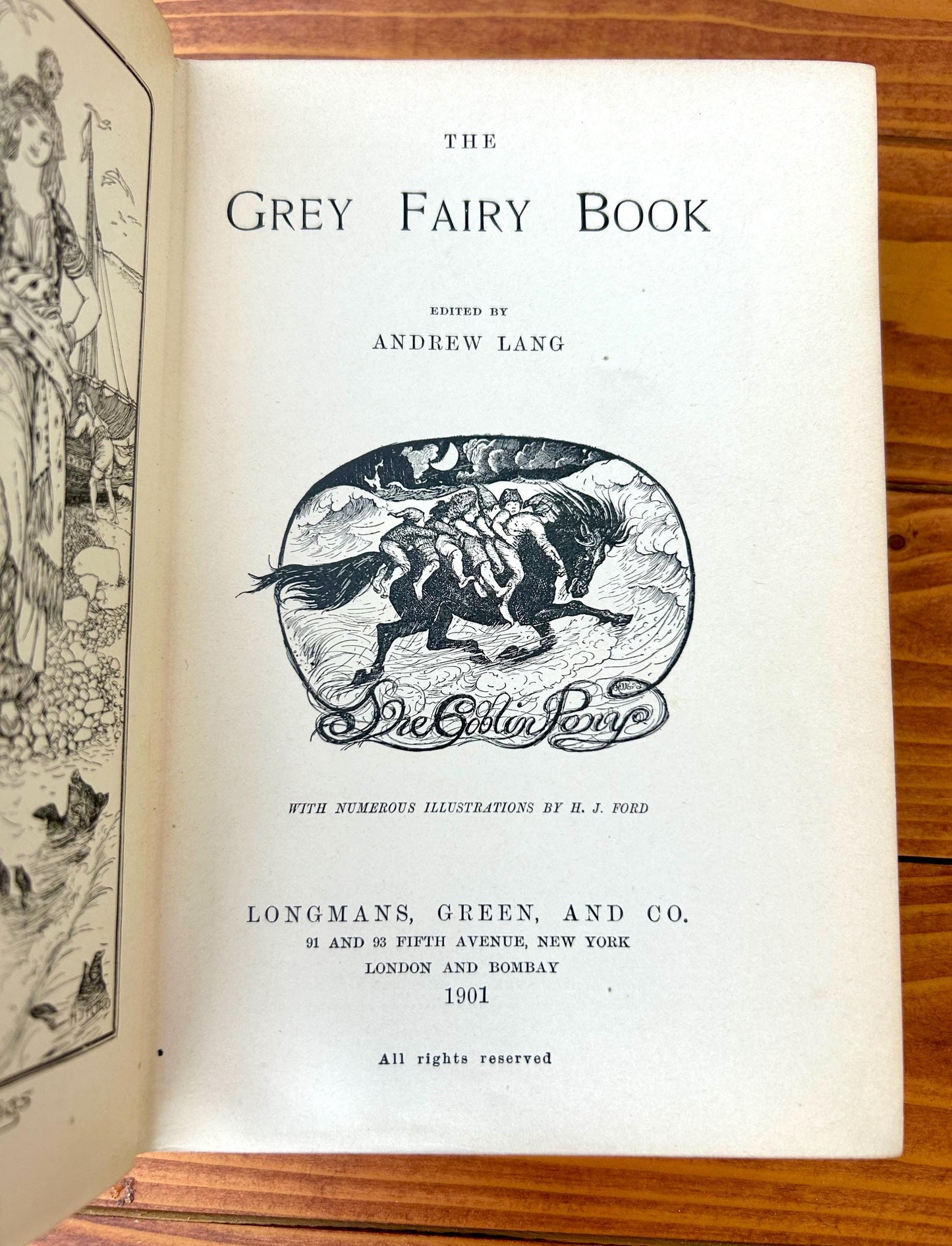 The Grey Fairy Book by Andrew Lang (1901) – First Edition, Beautifully Illustrated Fairy Tale Classic