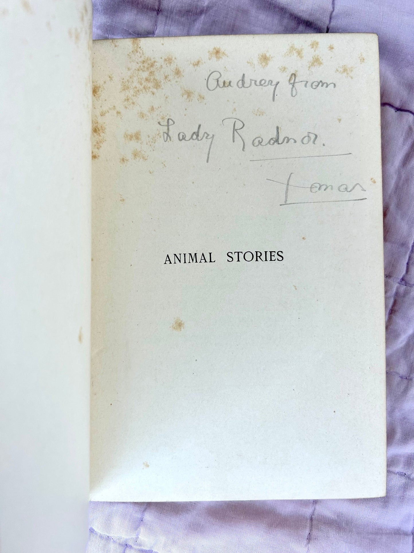 The Red Book of Animals by Andrew Lang, Illustrated, 1899, First Edition, Published by Longmans, Green, & Co.