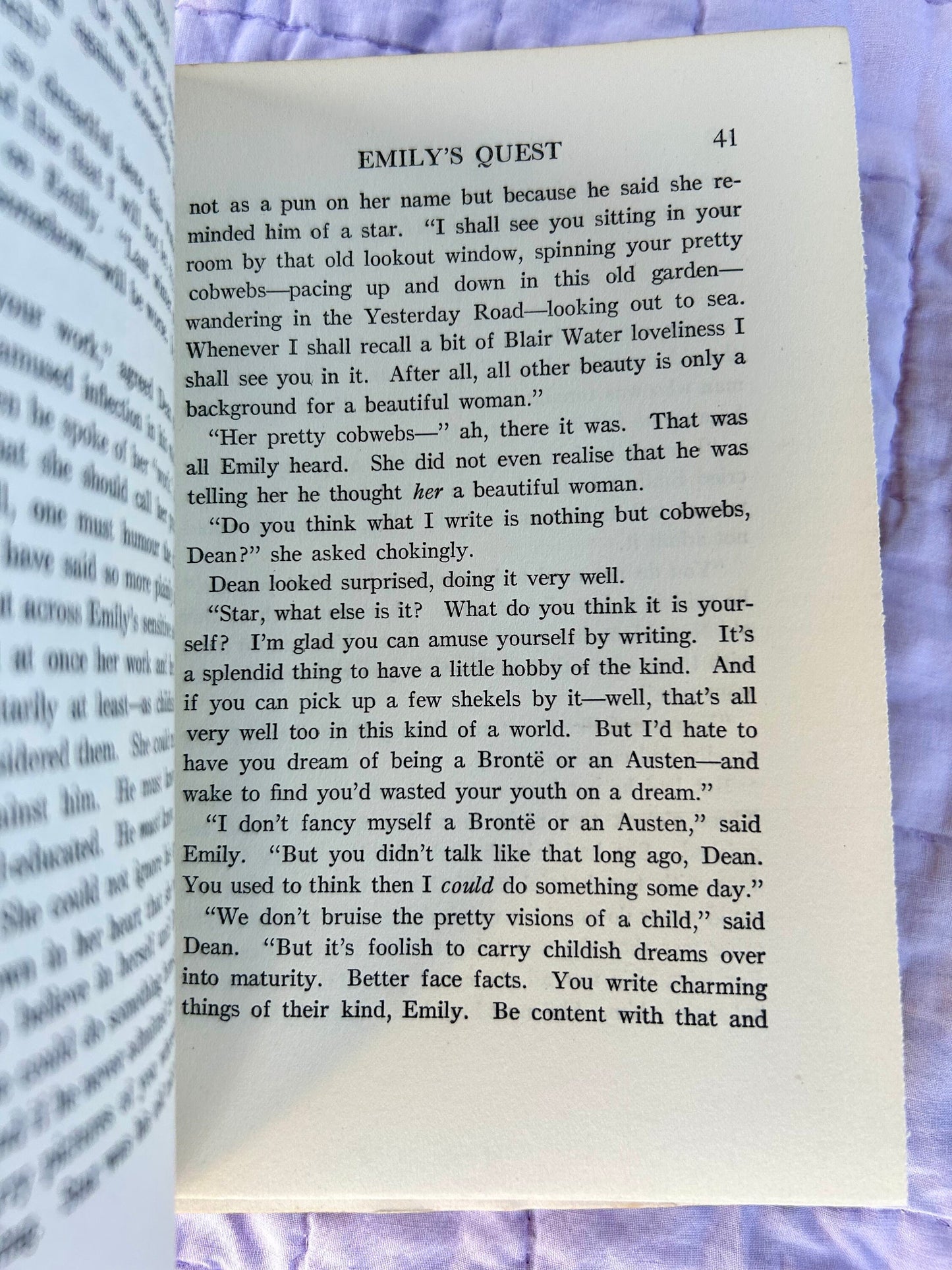 Emily's Quest by L.M. Montgomery, 1927, First Edition, Published by Frederick A. Stokes.
