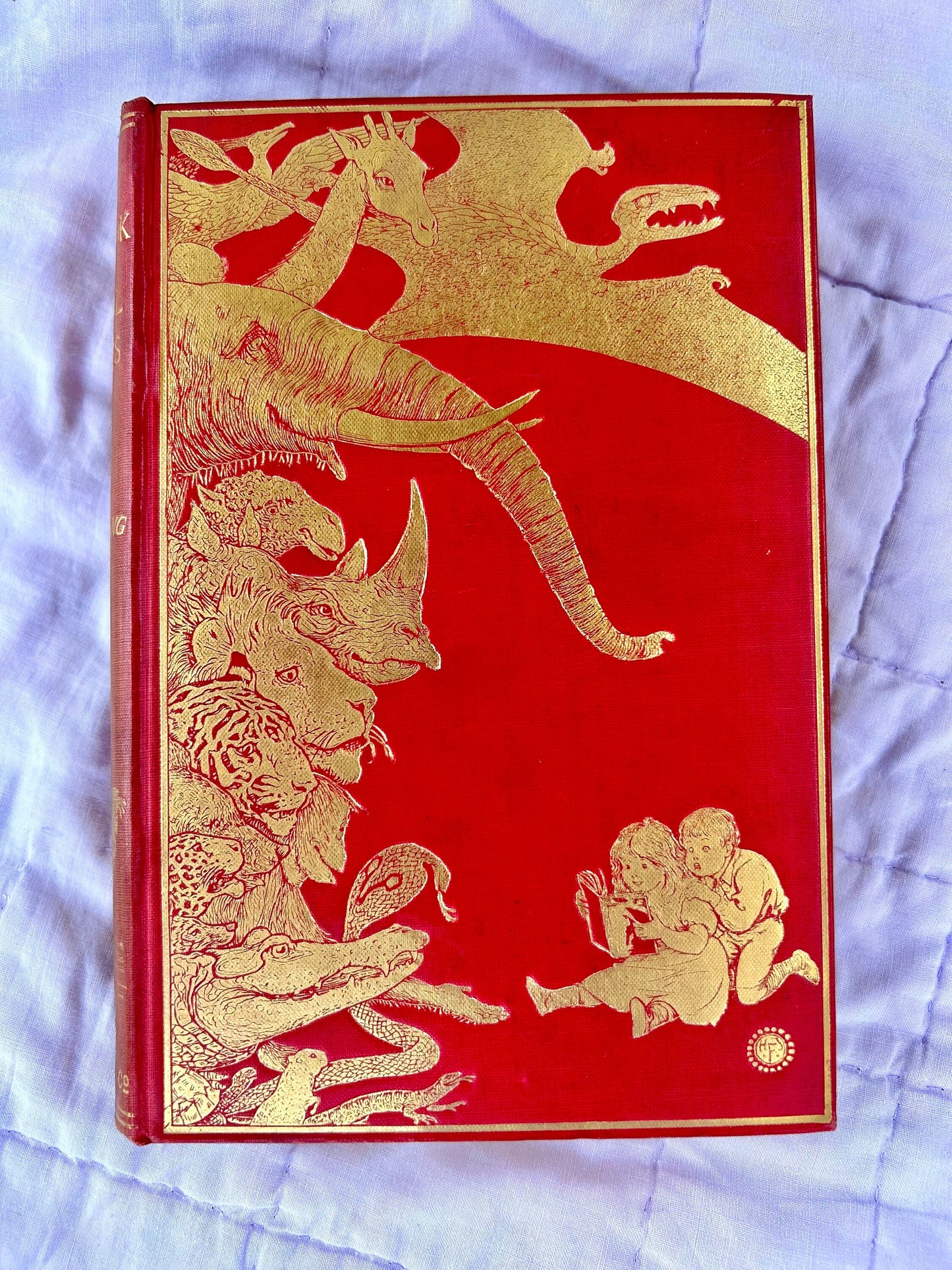 The Red Book of Animals by Andrew Lang, Illustrated, 1899, First Edition, Published by Longmans, Green, & Co.