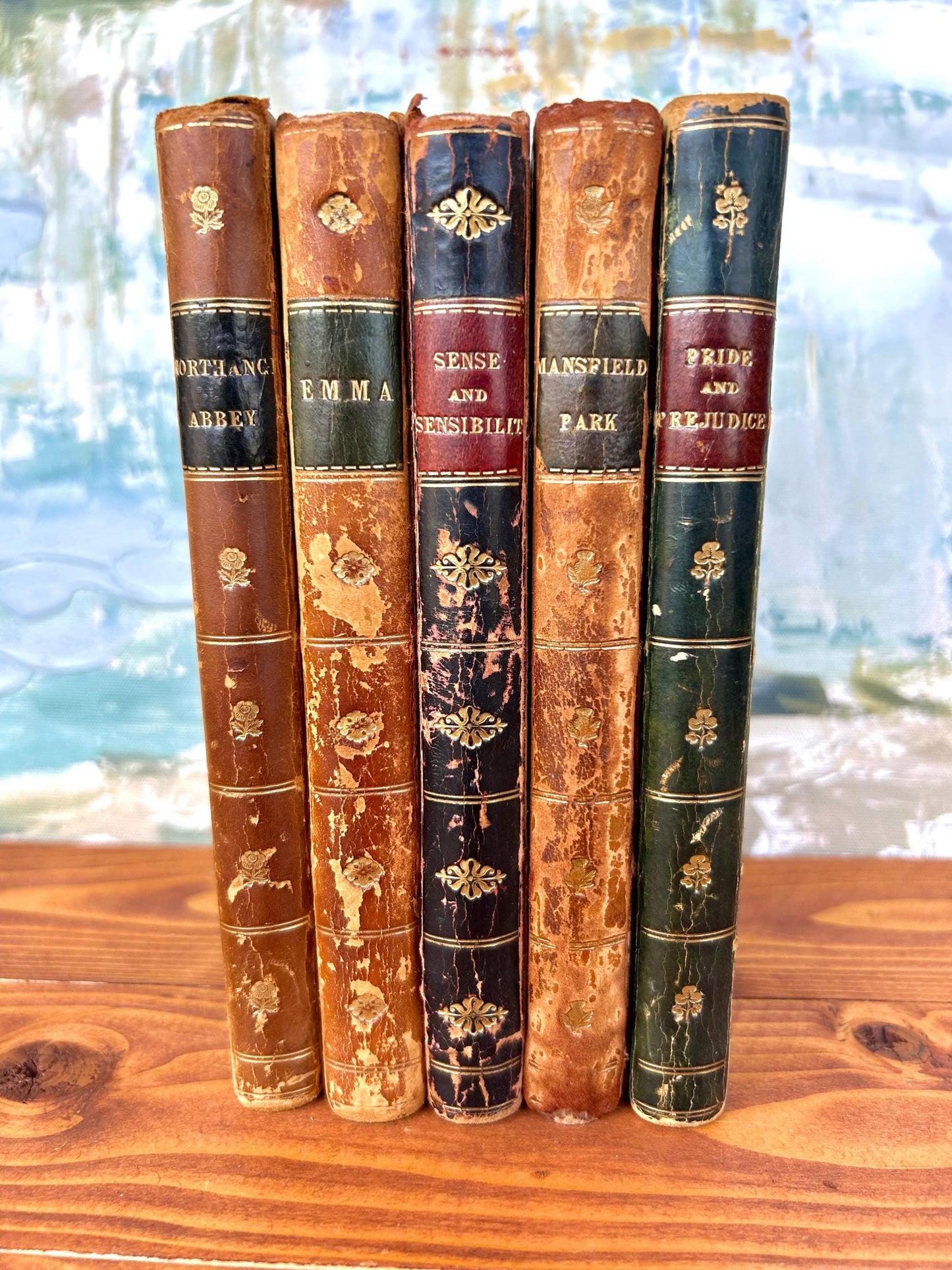 1851 Jane Austen Complete Set. Published by Simms & M'intyre, George Routledge and Sons. Leather bound.