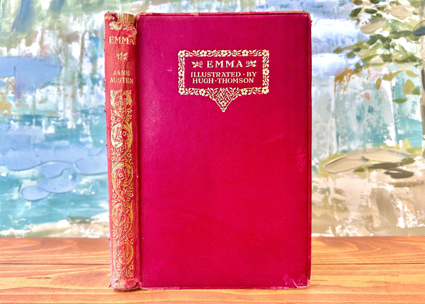 Emma (1925) by Jane Austen – Illustrated by Hugh Thomson, Leather Bound, Macmillan & Co.