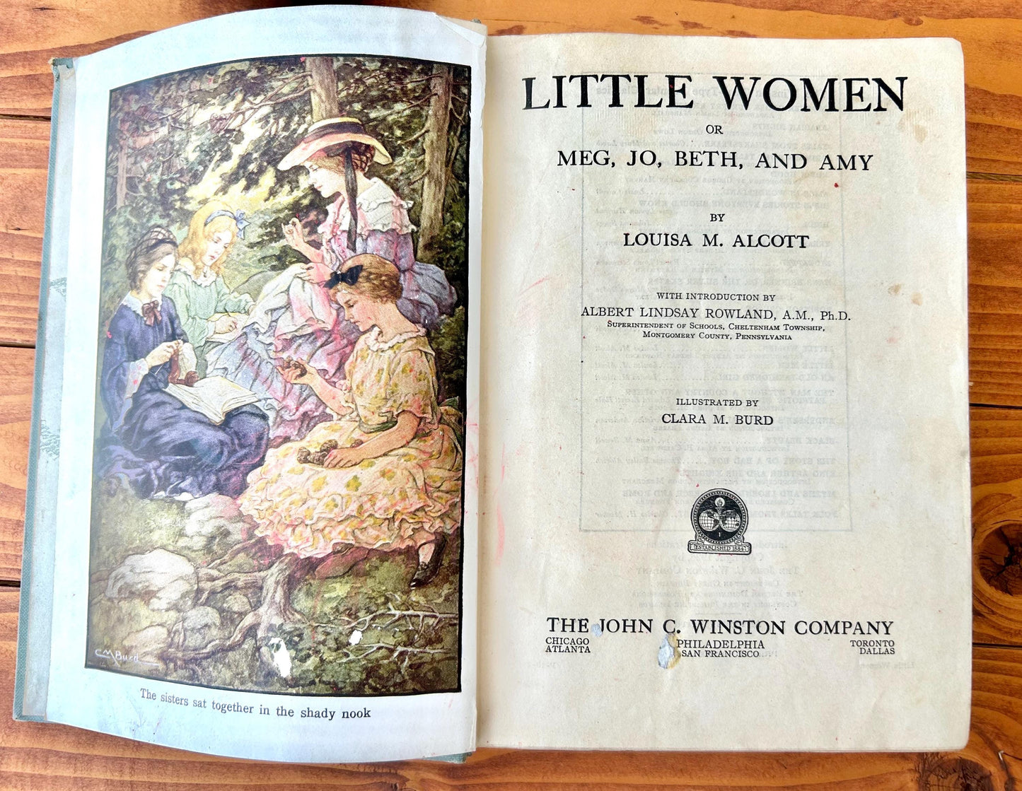 Little Women (1926) by Louisa May Alcott – Illustrated by Clara M. Burd, John C. Winston Company