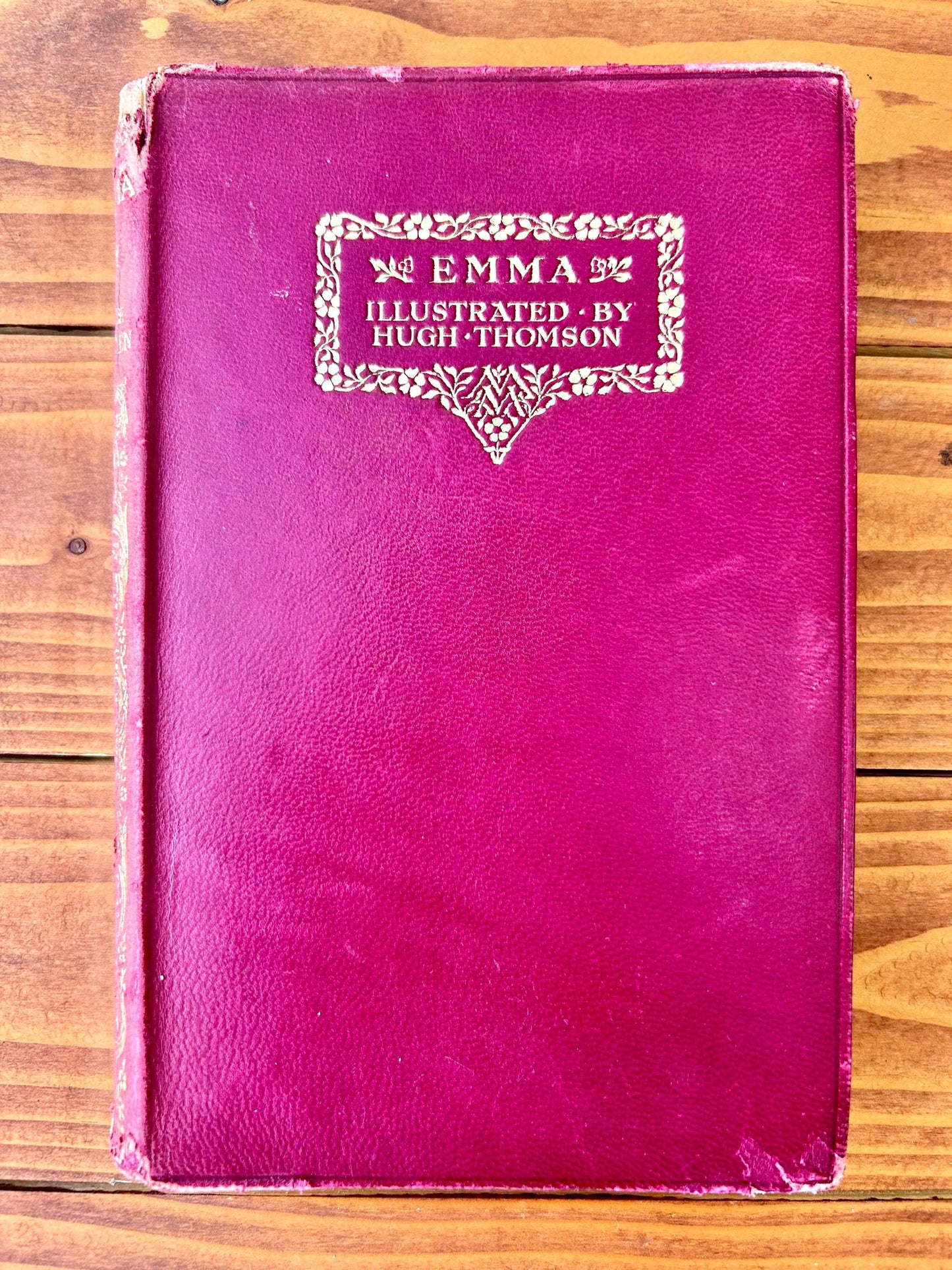 Emma (1925) by Jane Austen – Illustrated by Hugh Thomson, Leather Bound, Macmillan & Co.