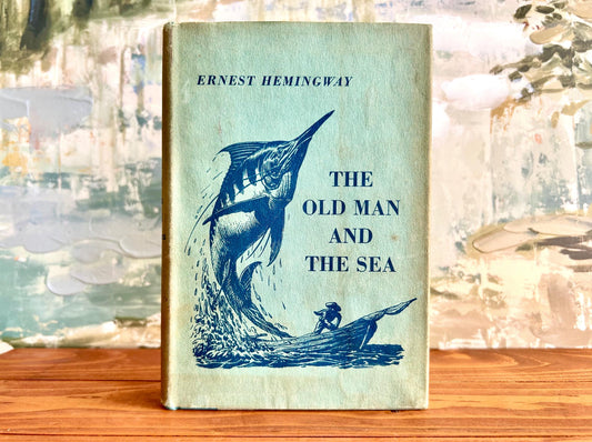 1952 “The Old Man and the Sea” – Ernest Hemingway | Charles Scribner First Edition w/ Original Dust Jacket | Vintage Pulitzer Classic