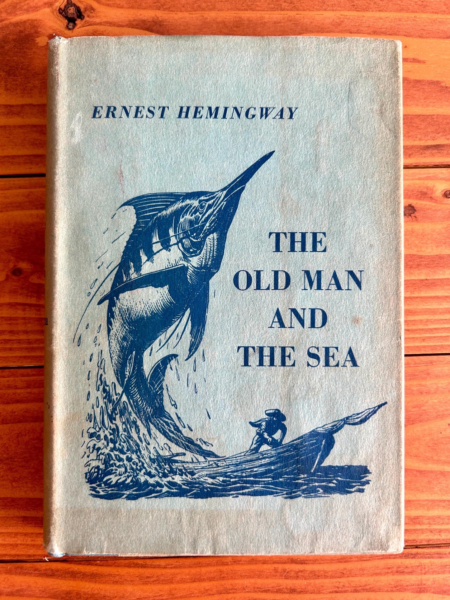 1952 “The Old Man and the Sea” – Ernest Hemingway | Charles Scribner First Edition w/ Original Dust Jacket | Vintage Pulitzer Classic
