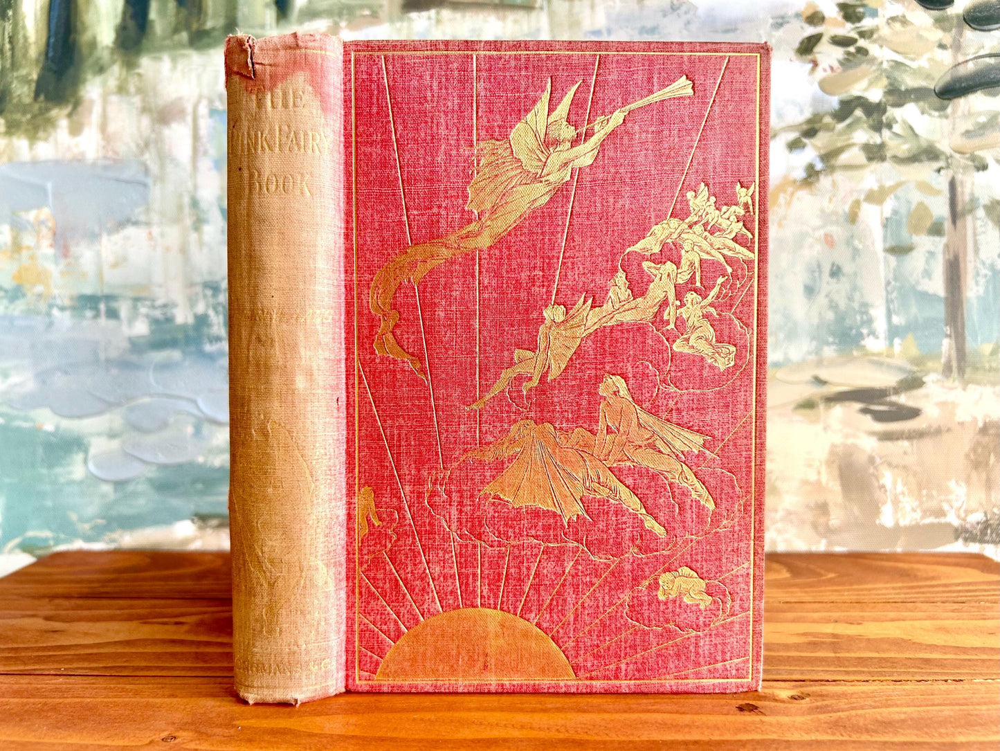 Rare 1897 First Edition of Andrew Lang’s “The Pink Fairy Book" Published by Longmans
